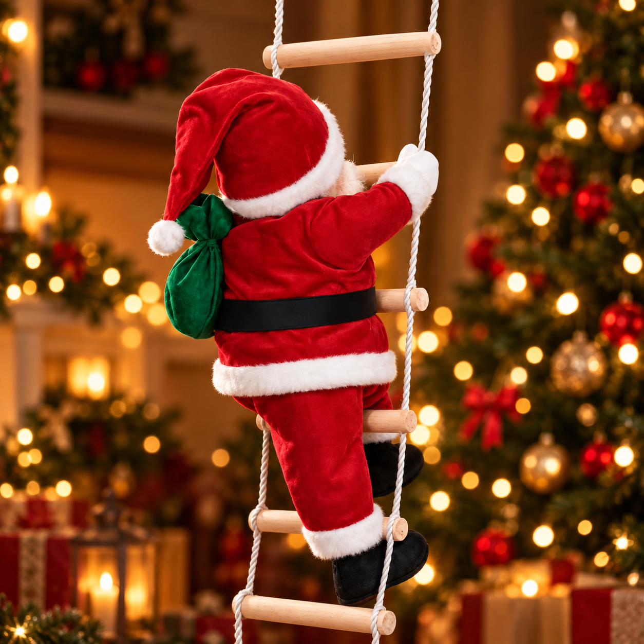Papai noel escalando