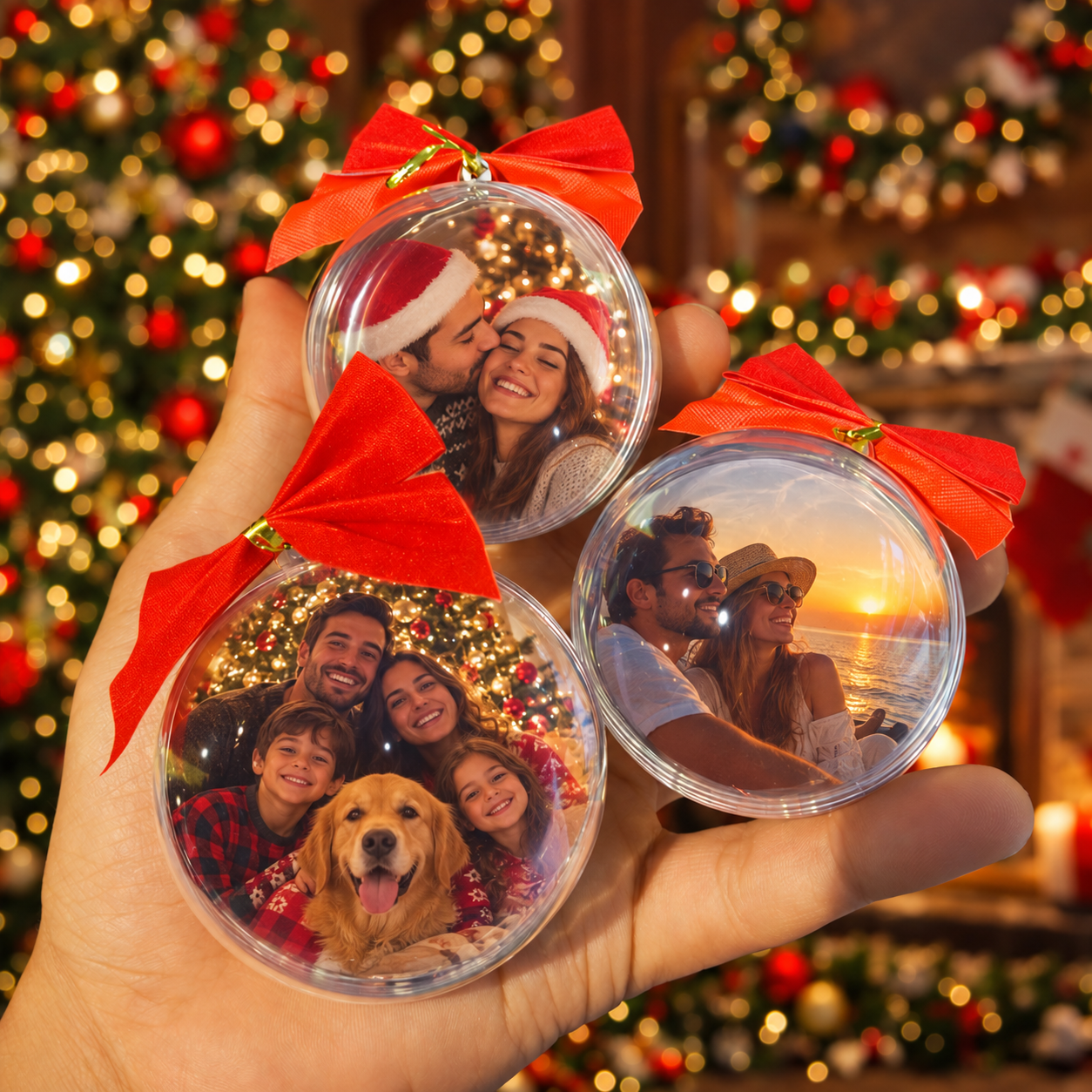 Kit Bolas de Natal personalizada